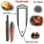 Handmade Forged Chef Knife Chinese Cleaver Clad Steel DIY Blank blade Kitchen