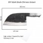 Handmade Forged Chef Knife Chinese Cleaver Clad Steel DIY Blank blade Kitchen