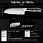 Santoku Knife 5 Inch vg10 Japanese Damascus Steel Kitchen Knives Chef Cooking