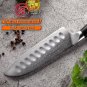 Santoku Knife 5 Inch vg10 Japanese Damascus Steel Kitchen Knives Chef Cooking