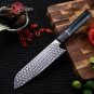 Handmade Damascus Chef Knife 110 layers Damascus Steel Kitchen Tools Santoku PRO