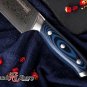 Chef's Knife 8 Inch Blue Series Damascus Japanese Stainless Steel PRO Kitchen