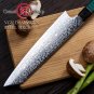 Chef's Knife 67 Layers Japanese Damascus Steel vg10 Kiritsuke Kitchen Knives