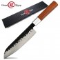 Hand forged Santoku Knife 7 inch High Carbon Steel Chef Kitchen Knives Slicing
