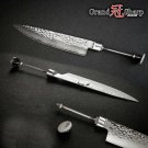 Chef Knife Blank Blade Japanese Damascus Stainless Steel 7.5 Inch Cooking Tools