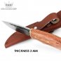 Hunting Knife Fixed Blade Tactical Outdoor Camping BBQ Tools Leather Scabbard