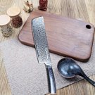 Nakiri Knife 7 Inch Damascus Japanese Stainless Steel vg10 Kitchen Chef Knives