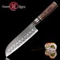 7 Inch Santoku Knife vg10 Japanese Damascus Steel Professional Kitchen Knives