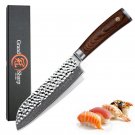 Santoku Knife 6.7 Inch Japanese vg10 Damascus Steel Professional Kitchen Knives