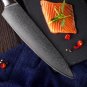 Knife Set 2-Piece Chef Santoku Kitchen Knives Japanese Damascus Blue G10 Handle