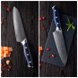Knife Set 2-Piece Chef Santoku Kitchen Knives Japanese Damascus Blue G10 Handle