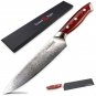 2 pcs Knife Set Damascus Japanese Stainless Steel Chef Utility Kitchen Knives