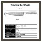 Chef Knife German Stainless Steel Laser Pattern Kitchen Knives Gift Box Sheath