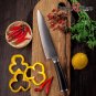 Chef Knife vg10 Japanese Damascus Stainless Steel Black Pakka Handle Kitchen NEW