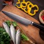 Chef Knife vg10 Japanese Damascus Stainless Steel Black Pakka Handle Kitchen NEW