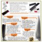Chef Knife vg10 Japanese Damascus Stainless Steel Black Pakka Handle Kitchen NEW