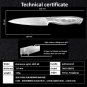 knife Set 3 Pcs Chef Santoku Knife Japanese Damascus Steel Kitchen Knives Sheath