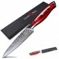 2 pcs Knife Set Damascus Japanese Stainless Steel  Santoku Utility Chef Knives
