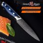 Kitchen Knife Set 2 pcs Chef's Knives Japanese Damascus Steel Blue Handle Tools