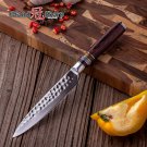 Utility Kitchen Knife 5" Japanese Damascus Stainless Steel Chef's Cooking Tools