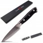 3.5 Inch Paring Knife Damascus Steel Mosaic Rivet G10 Handle Peeling Fruit Chef