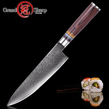 Chef Knife Japanese Damascus Stainless Steel vg10 Kitchen Knives Cooking Tools
