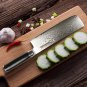 Nakiri Knife Damascus Japanese VG10 Stainless Steel Chef Vegetable Kitchen Black