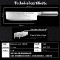 Nakiri Knife Damascus Japanese VG10 Stainless Steel Chef Vegetable Kitchen Black