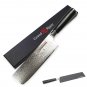 Nakiri Knife Damascus Japanese VG10 Stainless Steel Chef Vegetable Kitchen Black