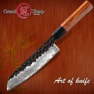 Santoku Knife Hand Forged Kitchen Knives 7 inch 3 layers Japanese AUS10 Steel