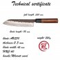 Santoku Knife Hand Forged Kitchen Knives 7 inch 3 layers Japanese AUS10 Steel