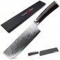 Nakiri Knife Japanese Damascus 67 Layers Steel Vegetable Sushi Sashimi Chef NEW