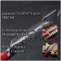 Damascus Kiritsuke Chef's Knife 220 mm Japanese Stainless Steel Hammered Blade