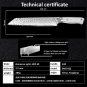 Damascus Kiritsuke Chef's Knife 220 mm Japanese Stainless Steel Hammered Blade