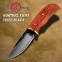 Hunting Knife Fixed Blade Tactical Outdoor Camping BBQ Tools Leather Scabbard