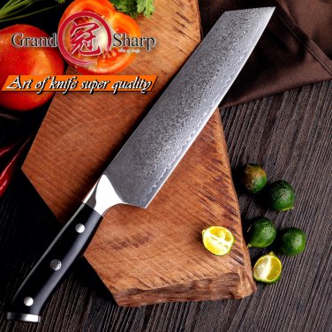 Chef's Knife Kiritsuke vg10 Japanese Damascus Steel Kitchen Knives PRO Cuisine