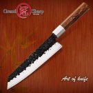 Kiritsuke Knife Handmade Chef Kitchen Knives Wood Handle Cooking Tools Pro