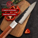5.6 inch Handmade Petty Knife High Carbon 4cr13 Steel Japanese Kitchen Knives Utility Chef Knife