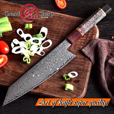 Japanese Chef's Knife 67 Layers Japanese Damascus Steel Kitchen Knives Slicing Cooking Tools
