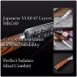 Damascus Knife Set 2 pcs Chef Paring Knife vg10 Japanese Damascus Stainless Steel Kitchen Knives
