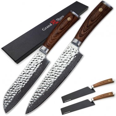 Chef Knife Set vg10 Japanese Damascus Kitchen Knives Chef Santoku Professional Knives
