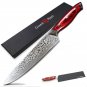 Knife Set 2-Piece Damascus Kitchen Knives Chef Santoku Knife Japanese Damascus Stainless Steel vg10