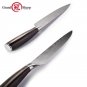 Chef knife high carbon stainless steel sanding laser Damascus pattern