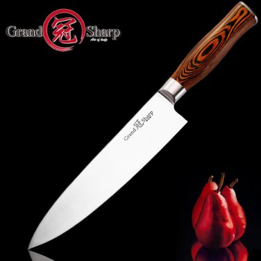 200 mm Chefs Knife Japanese Style Kitchen Cutlery Meat Cleaver Stainless Steel