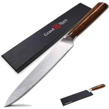Slicing Knife Super Quality Molybdenum Vanadium German Steel 1.4116 Kitchen Knives Carving Filletin