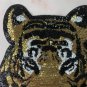 Tiger sequin patch, sequin letter patch jacket supplies, t-shirt