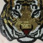 Tiger sequin patch, sequin letter patch jacket supplies, t-shirt