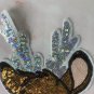 Large Christmas deer patch  sequin  costume decoration applique patch