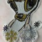 Large Christmas deer patch  sequin  costume decoration applique patch
