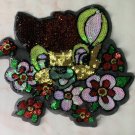 Large fox flower sequin patch sequined fox patch T-shirt jeans dress decorative applique